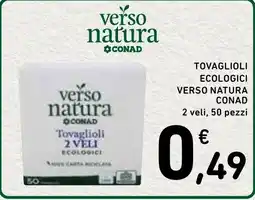 Spazio Conad Tovaglioli ecologici verso natura offerta