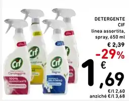 Spazio Conad Detergente Cif offerta