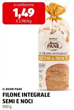 ALDI Il Buon Pane Filone Integrale Semi e Noci offerta