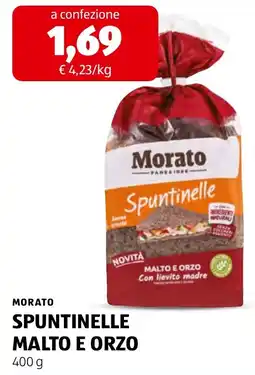 ALDI Morato Spuntinelle Malto e Orzo offerta