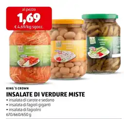 ALDI King's Crown insalate di verdure miste offerta