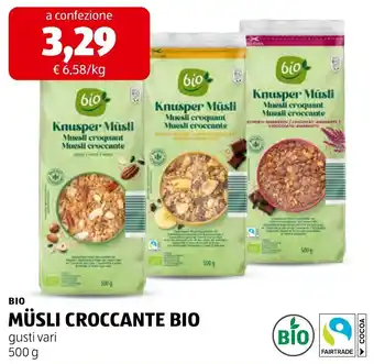 Müsli croccante bio