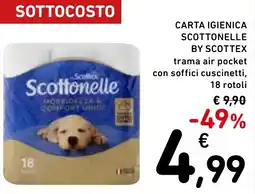 Spazio Conad Carta igienica Scottonelle by Scottex offerta