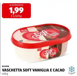ALDI Algida vaschetta soft vaniglia e cacao offerta