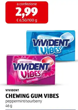 ALDI Vivident chewing gum vibes offerta