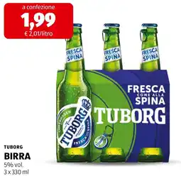 ALDI Tuborg birra offerta