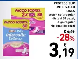Spazio Conad Proteggi slip intervallo lines offerta