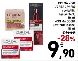 Spazio Conad Crema viso L'Oréal Paris revitalift, age perfect offerta