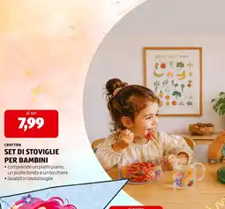 ALDI Crofton Set di stoviglie per bambini offerta