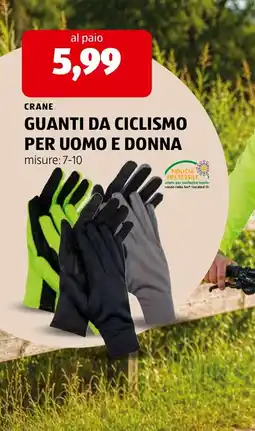 ALDI Crane guanti da ciclismo per uomo e donna offerta