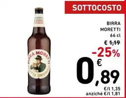 Spazio Conad Birra Moretti offerta