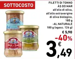 Spazio Conad Filetti di tonno As de Mar offerta