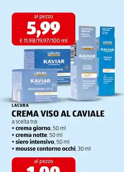 ALDI Lacura crema viso al caviale offerta