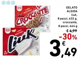 Spazio Conad Gelato Algida Liuk croccante offerta