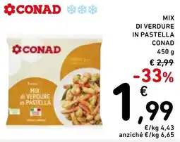 Spazio Conad Mix di verdure in pastella Conad offerta