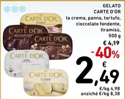 Spazio Conad Gelato Carte d'Or offerta