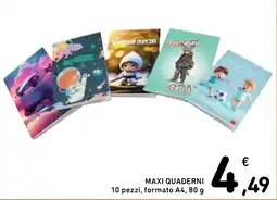 Spazio Conad Maxi quaderni offerta