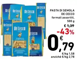 Spazio Conad Pasta di semola De Cecco offerta