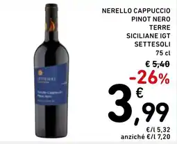 Spazio Conad Nerello Cappuccio Pinot Nero offerta