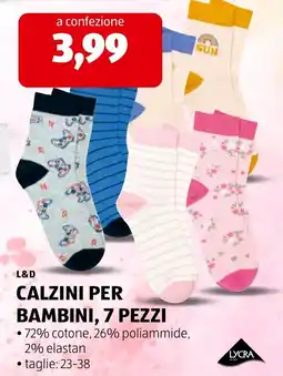 ALDI Calzini per bambini L&D offerta