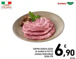 Spazio Conad Coppa senza osso di suino a fette CONAD Percorso Qualità offerta