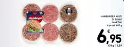 Spazio Conad Hamburger misti di suino Martini offerta