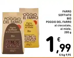 Spazio Conad Poggio del Farro Farro Soffiato al Cioccolato Bio offerta