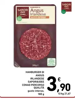 Spazio Conad Hamburger di Angus Irlandese Saporidee offerta