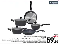 Spazio Conad Batteria di pentole Black Gemstone Tognana offerta