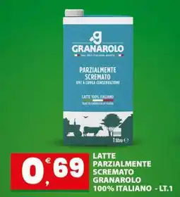 Eurospar LATTE PARZIALMENTE SCREMATO GRANAROLO offerta