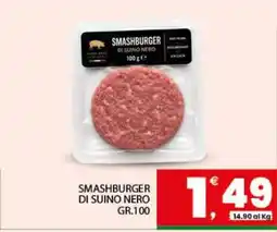 Eurospar SMASHBURGER DI SUINO NERO offerta