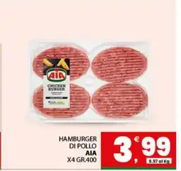 Eurospar Hamburger Di Pollo offerta