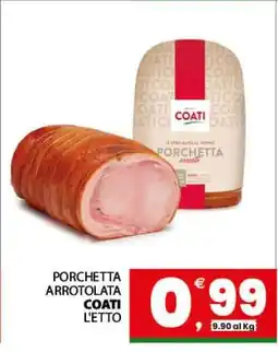 Eurospar PORCHETTA ARROTOLATA COATI L'ETTO offerta