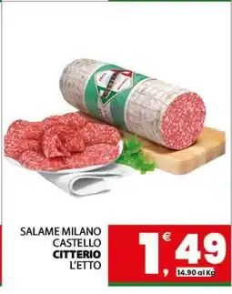 Eurospar Salame milano castello Citterio offerta