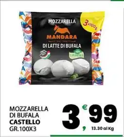 Eurospar MOZZARELLA DI BUFALA CASTELLO offerta