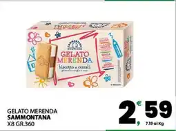 Eurospar GELATO MERENDA SAMMONTANA offerta