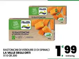 Eurospar BASTONCINI DI VERDURE O DI SPINACI offerta