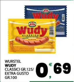 Eurospar WÜRSTEL WUDY offerta