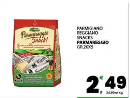 Eurospar PARMIGIANO REGGIANO SNACKS offerta