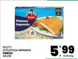 Eurospar FILETTI DI PLATESSA IMPANATA offerta
