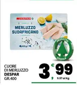 Eurospar Cuore di merluzzo DESPAR offerta