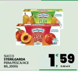 Eurospar SUCCO STERILGARDA PERA/PESCA/ACE offerta