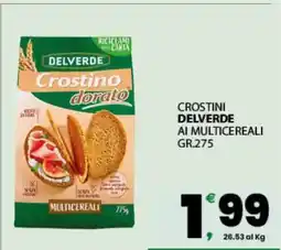 Eurospar CROSTINI DELVERDE AI MULTICEREALI GR.275 offerta