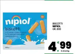 Eurospar Biscotti NIPIOL offerta