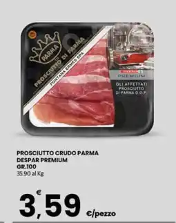 Eurospar PROSCIUTTO CRUDO PARMA DESPAR PREMIUM offerta