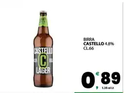 Eurospar BIRRA CASTELLO offerta