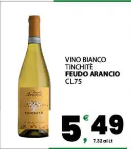 Eurospar VINO BIANCO TINCHITÈ offerta