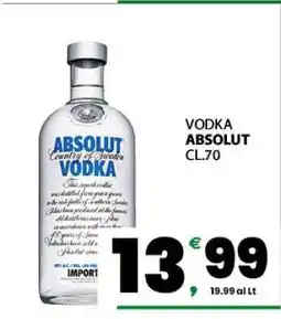Eurospar Vodka Absolut offerta
