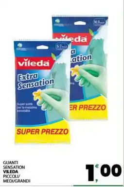 Eurospar GUANTI SENSATION VILEDA PICCOLI/MEDI/GRANDI offerta