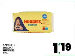 Eurospar SALVIETTE UNISTAR HUGGIES offerta